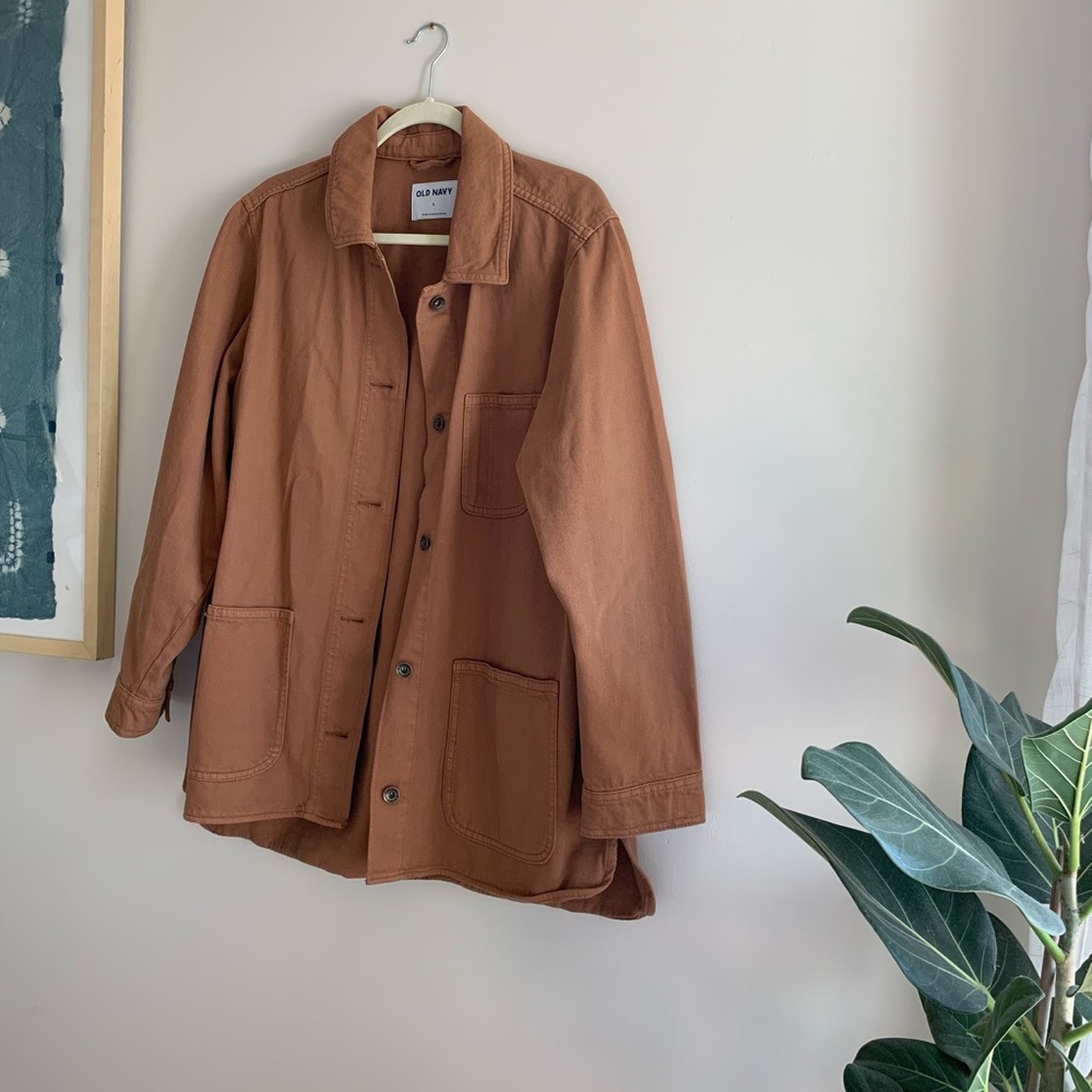Old Navy chestnut colored chore jacket
